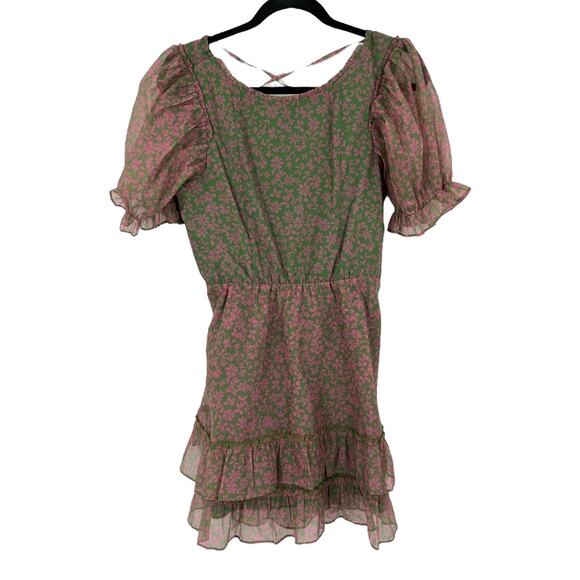 Show Me Your Mumu dress Daiquiri minidress green pink size Medium M - Picture 2 of 9